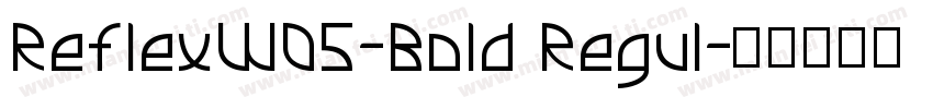 ReflexW05-Bold Regul字体转换